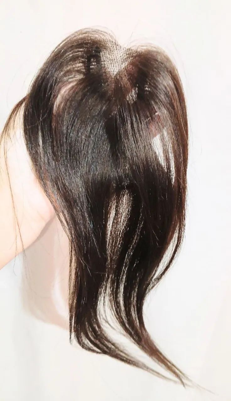 Topo cabelo humano 35cm 