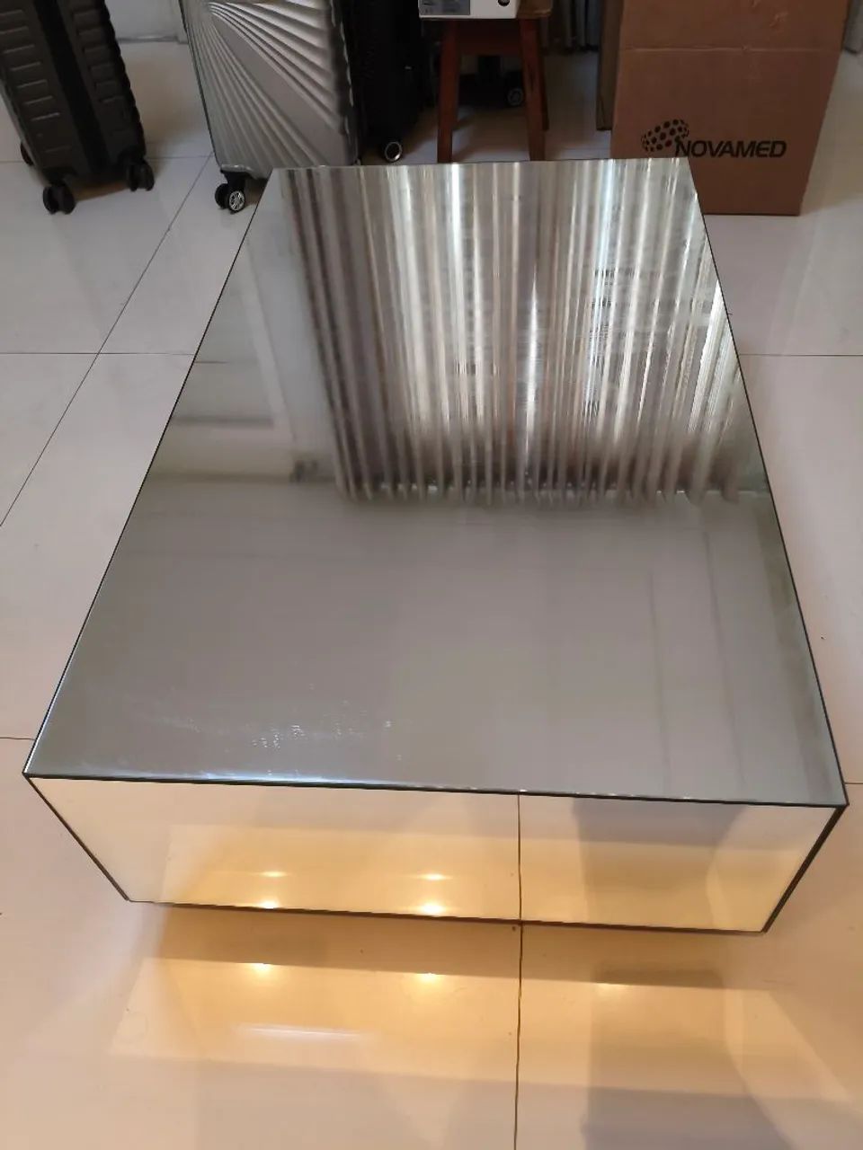 Mesa de Centro Espelhada Retangular - Estado de Nova (Sem Riscos) - Foto 4