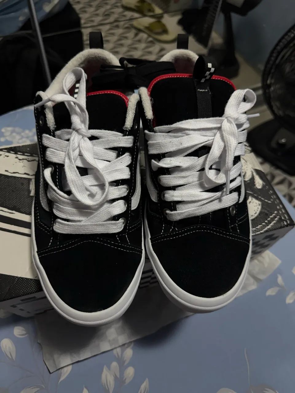 Tênis Vans Old Skool 36+ Preto e Branco  - Foto 4