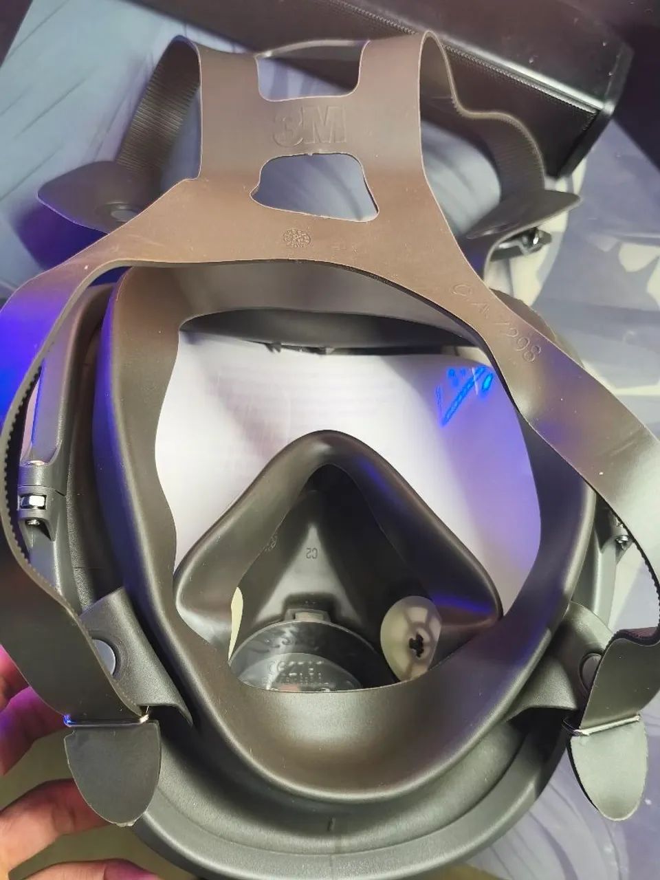 Máscara facial inteira 3m 6800 (nova) - Foto 3