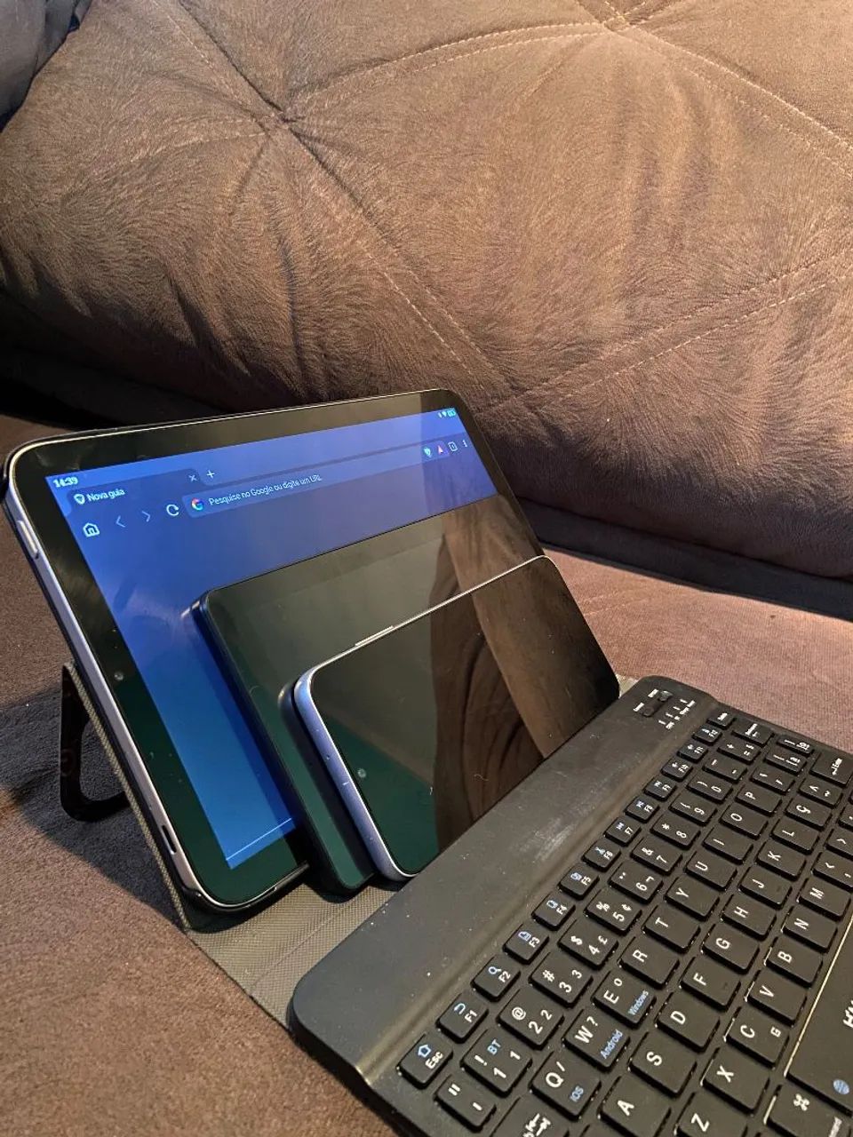 Tablet Android 14, 8 Ram e 512GB com Teclado e Capa - Foto 4