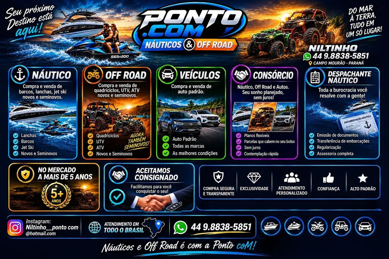 Compra e venda, consócios, e despachante náutico.
