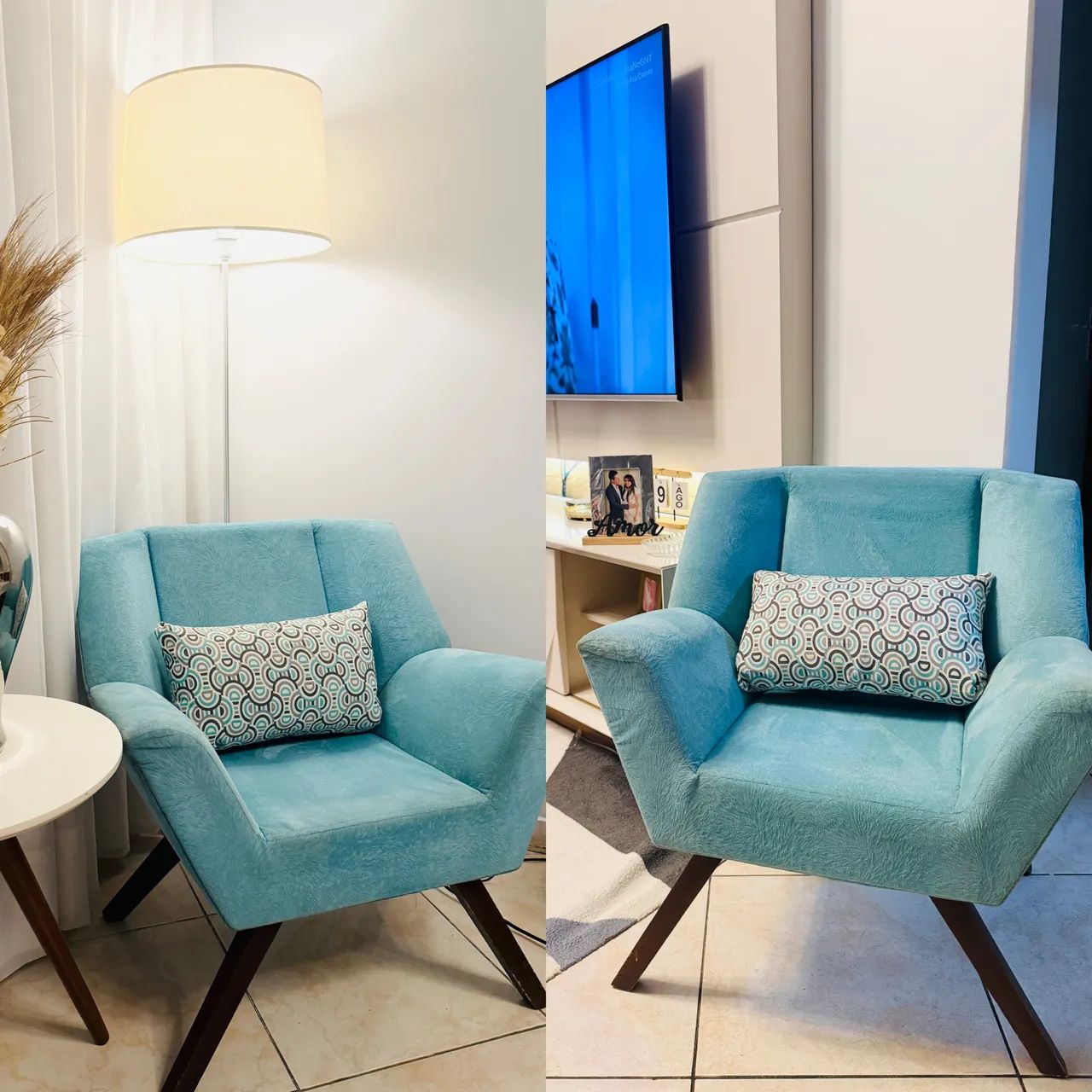 Poltronas Azul Turquesa 