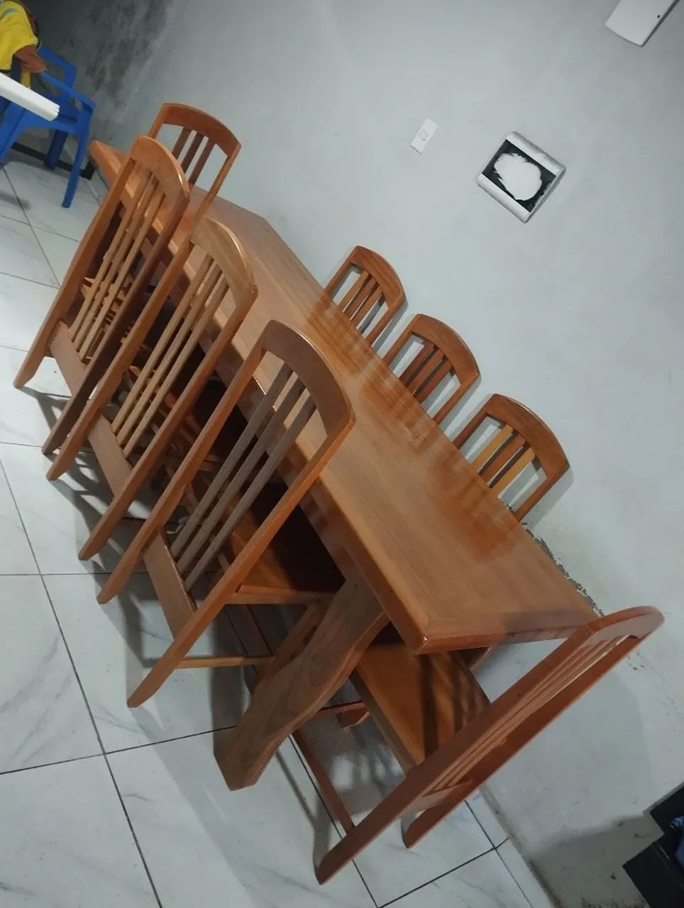 Conjunto de mesa de jantar com 8 cadeiras  - Foto 3