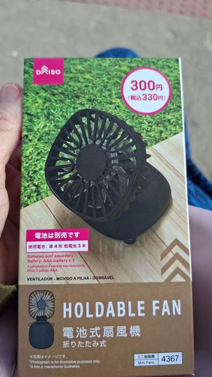 Mini ventilador de bolso 