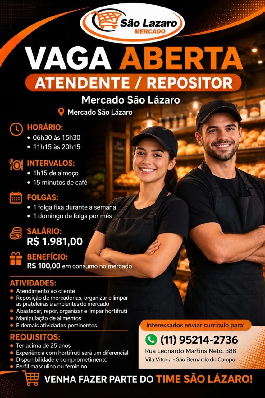 Vaga de atendente e vaga líder de loja - Foto 2
