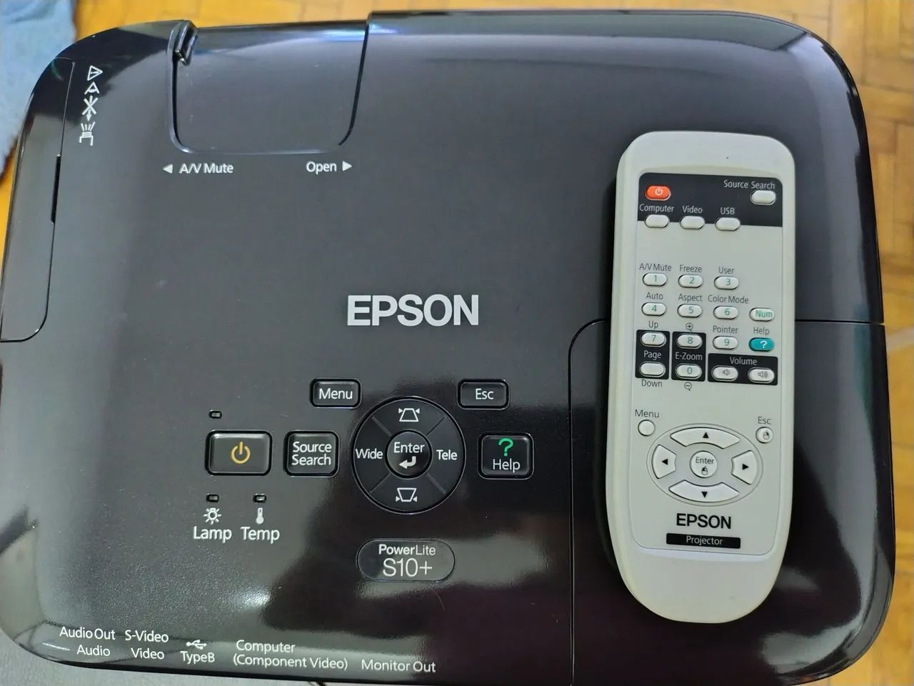 Projetor Epson Powerlite S10+usb Vga 2600lms 3 Lcd + Tela - Foto 4