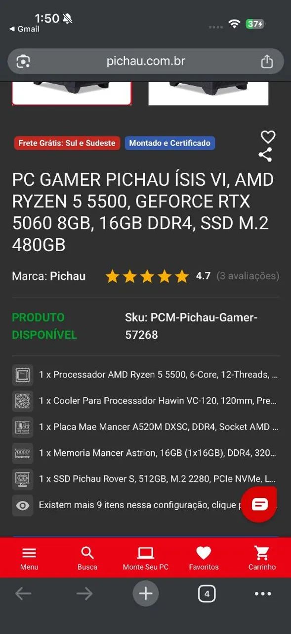 Pc gamer 5060 rtx - Foto 2