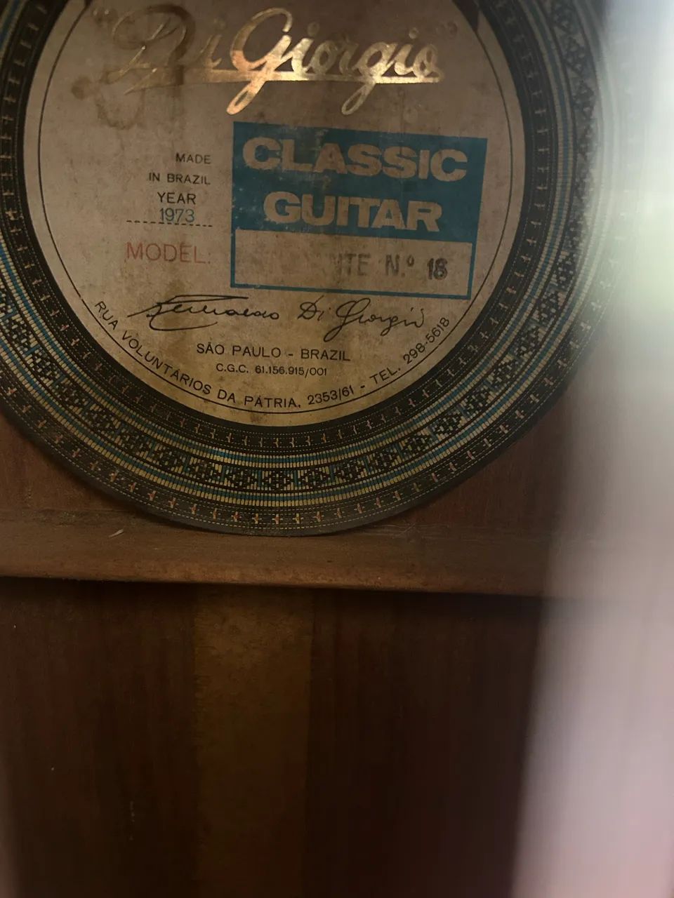 Violão Di Giorgio n18 1973 - Foto 4