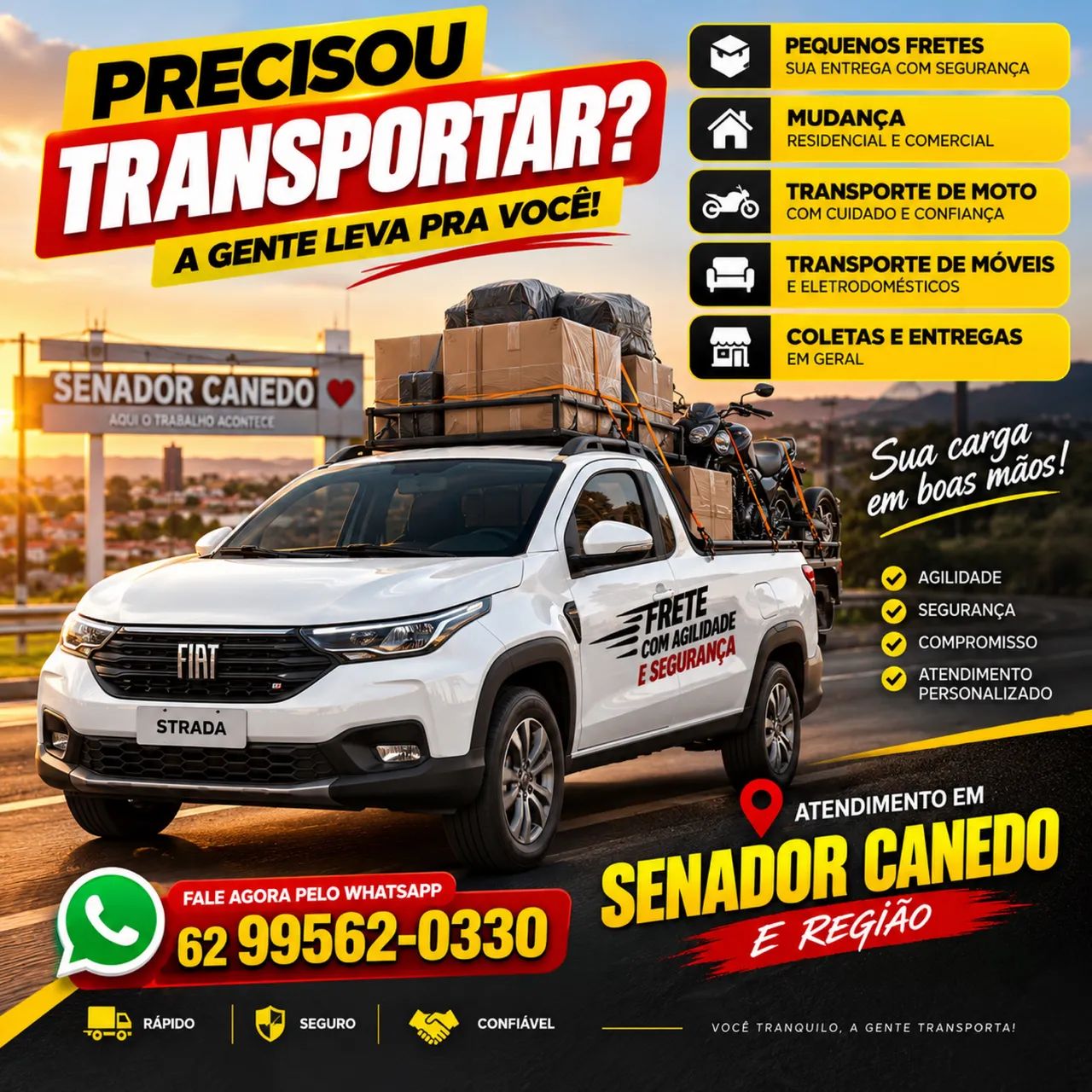 Frete senador Canedo / região 