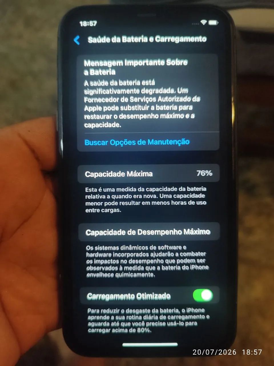 IPHONE 11, ORIGINAL NUNCA FOI TROCADO NADA 