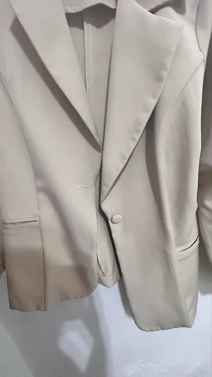 Blazer Bege Claro - Foto 3