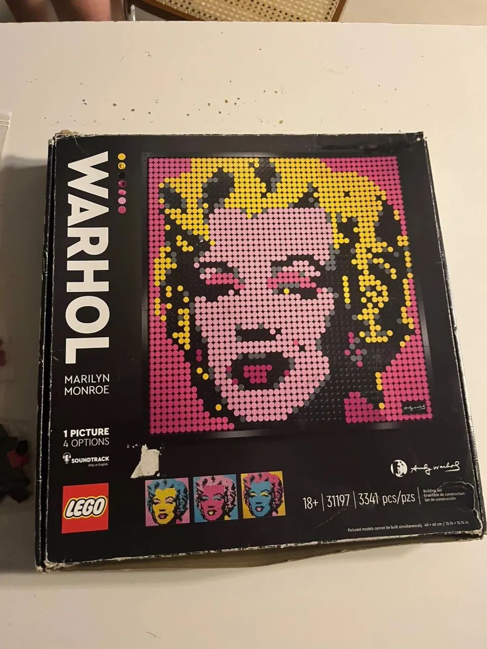 lego art 31197 4 em 1 marilyn monroe andy warhol 3341 pç