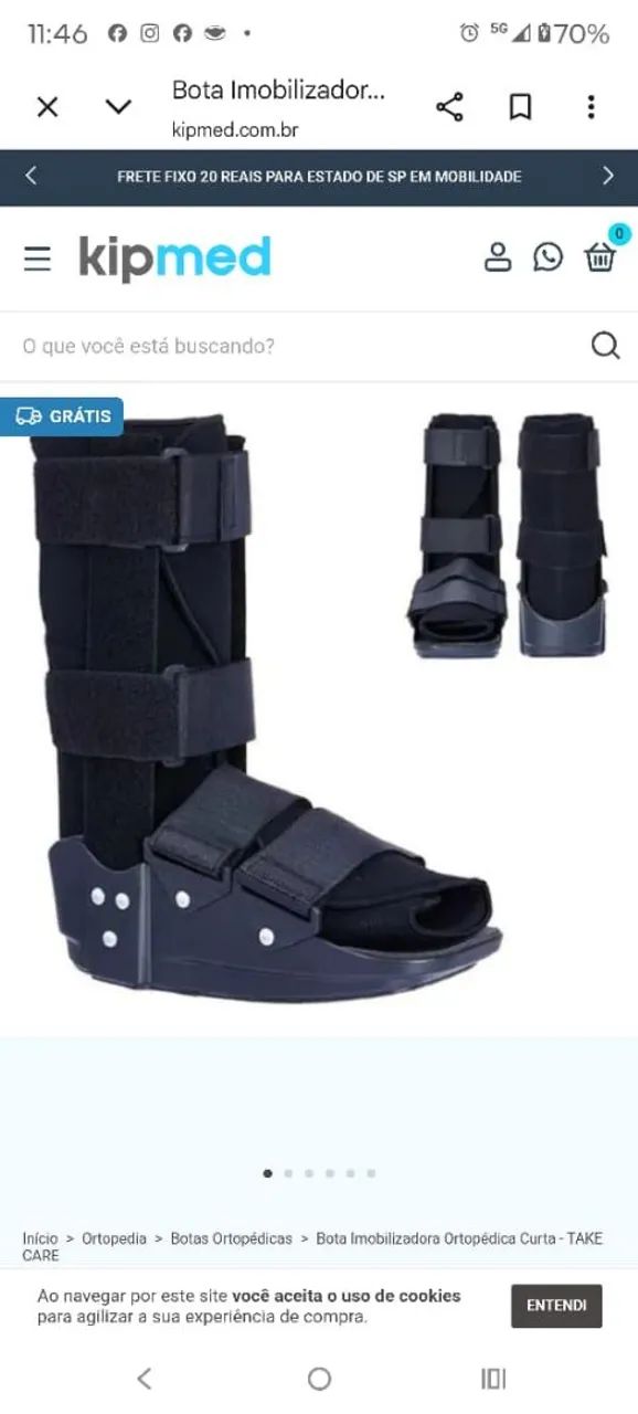 bota ortopédica 