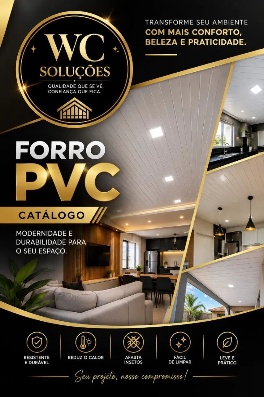 Instalação e Conserto de Forro PVC - Serviço Profissional