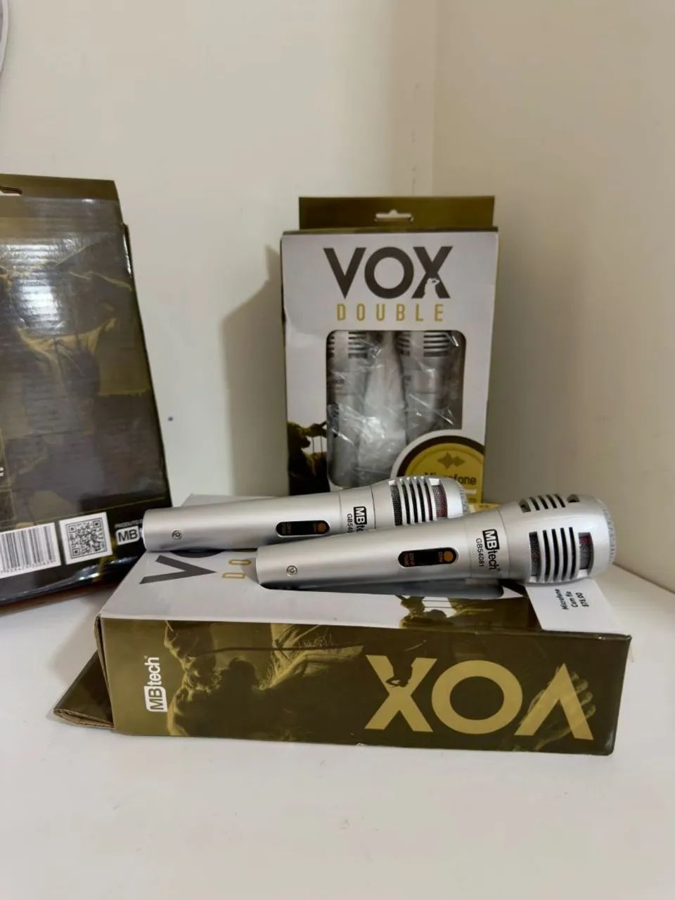 Kit 2 microfones com fio  - Foto 2
