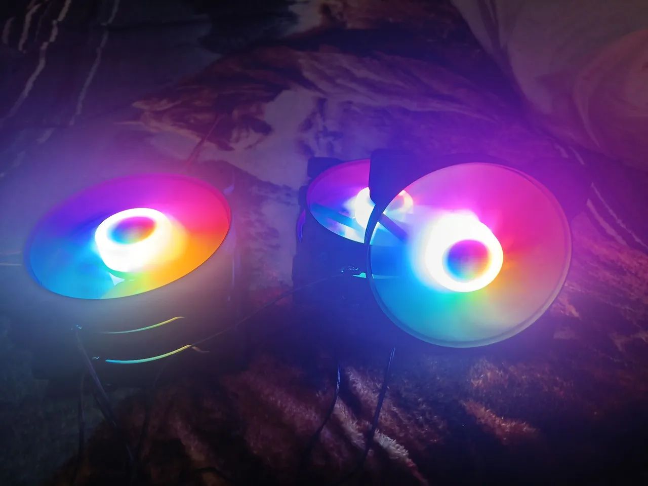 5 Fans RGB Rainbow 120mm - Foto 2