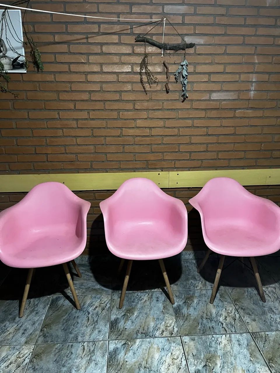 Cadeiras rosa 