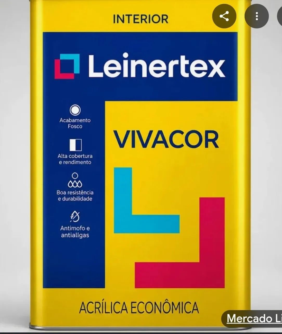 Tinta acrílica Leinertex branco neve 15L