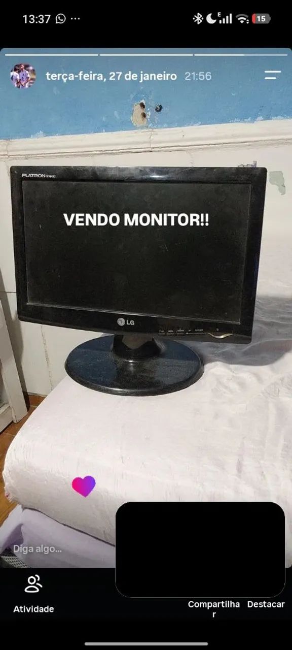 Monitor básico em ótimo estado  - Foto 2