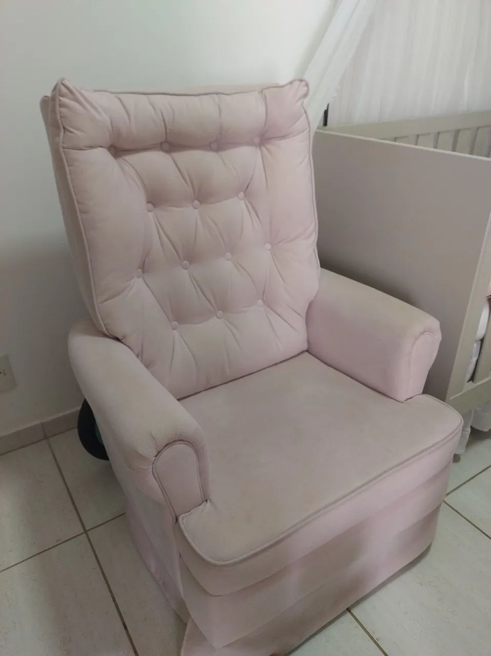 Cadeira amamentação rosa - Foto 2