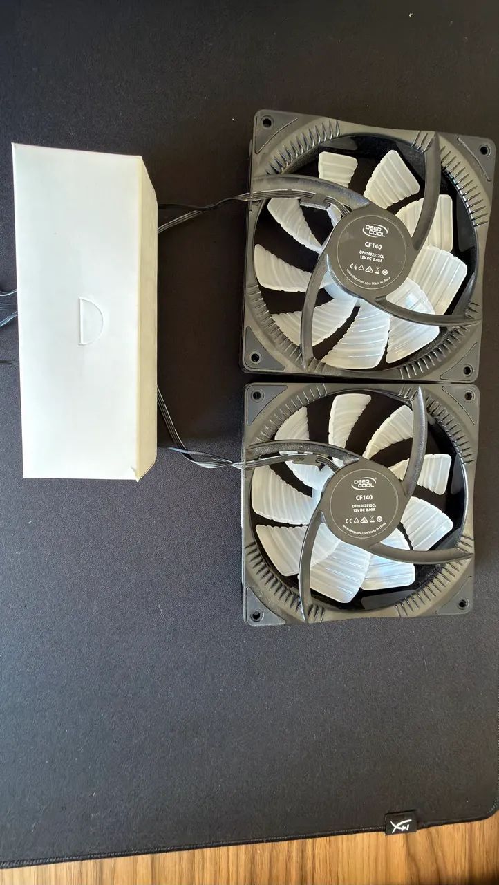 Kit fan RGB Deepcool com controladora 140mm x2 - Foto 2