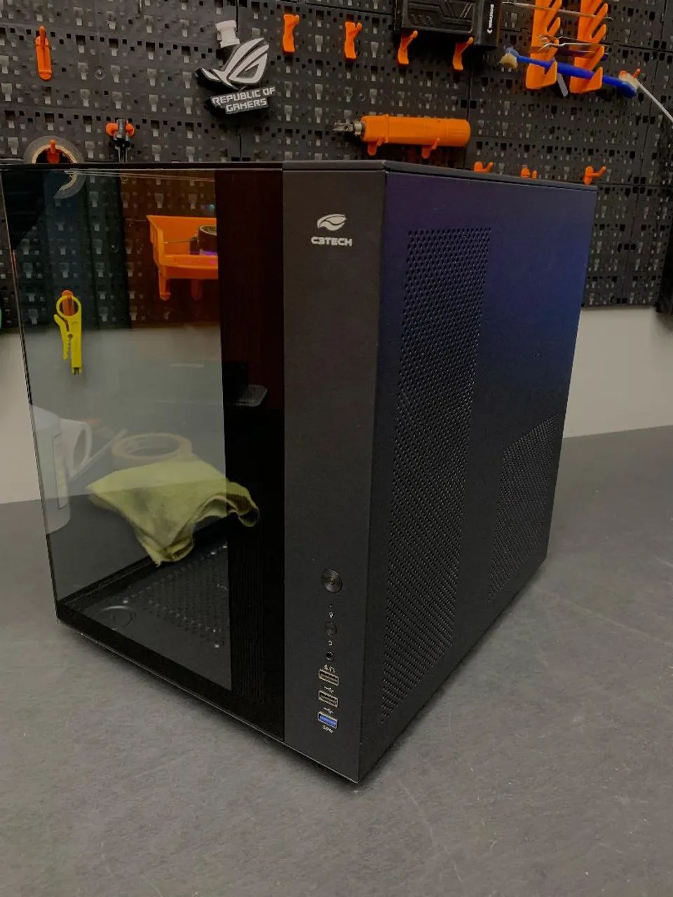 Gabinete C3tech g950bk + suporte de GPU na vertical - Foto 3