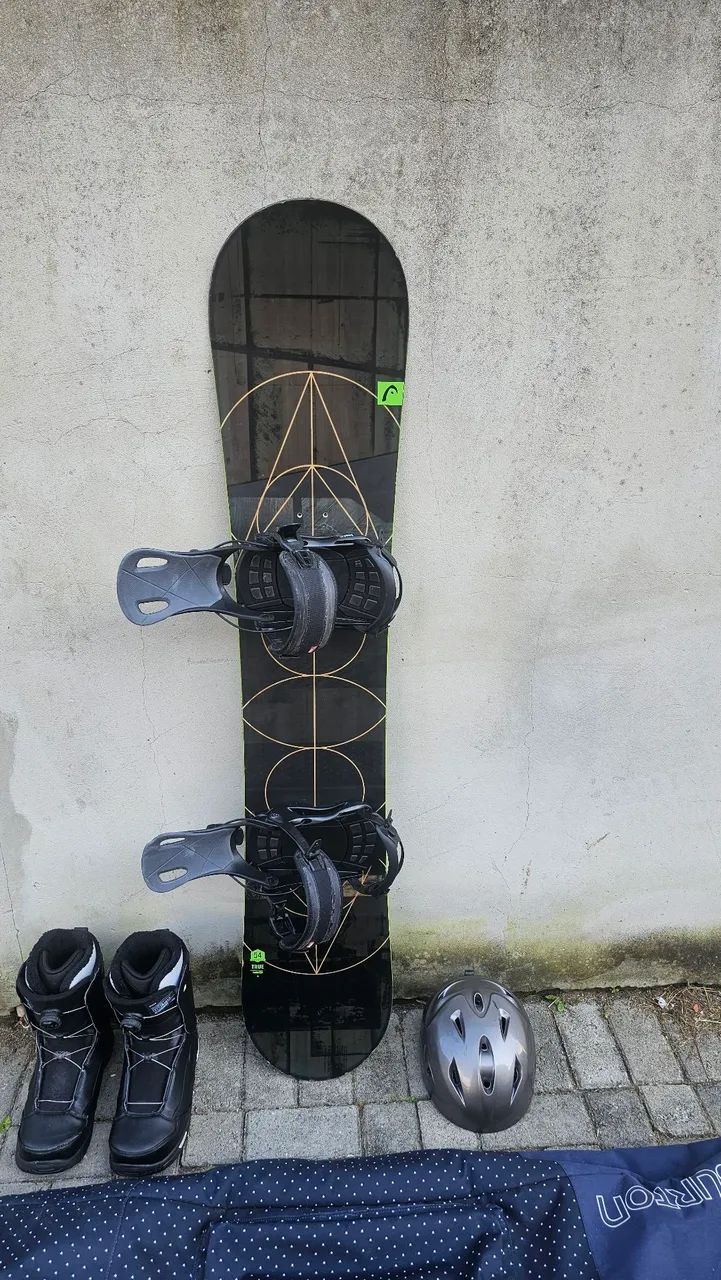 Prancha de snowboard completa 