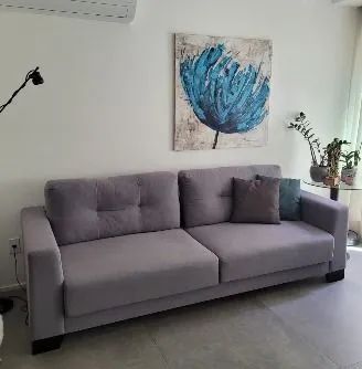Sofá com assento extensível