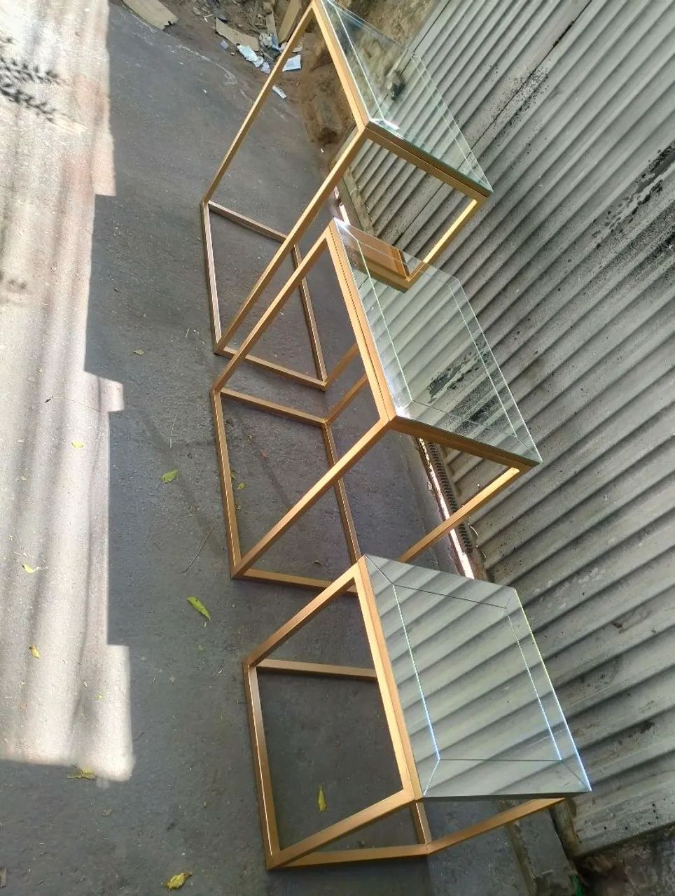Kit mesas espelhadas 