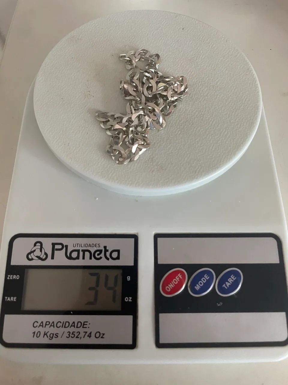 Corrente de prata modelo gourmet 925 - Foto 3