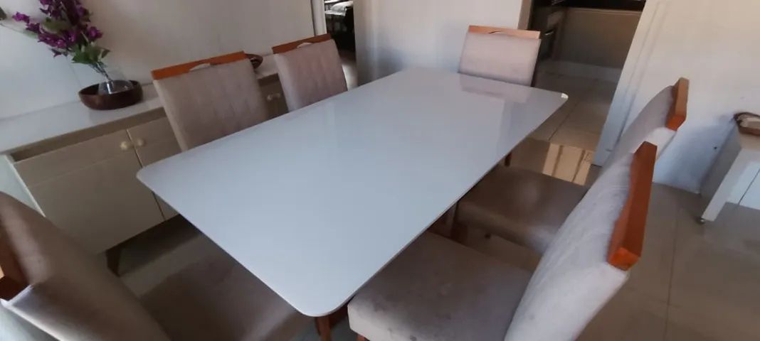 Mesa de jantar 6 cadeiras (LEIA A DESCRIÇÃO) - Foto 3