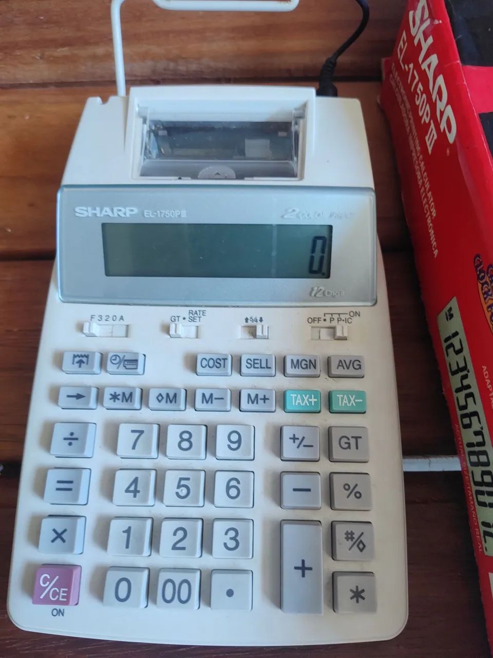 Calculadora antiga sharp65580481310595123