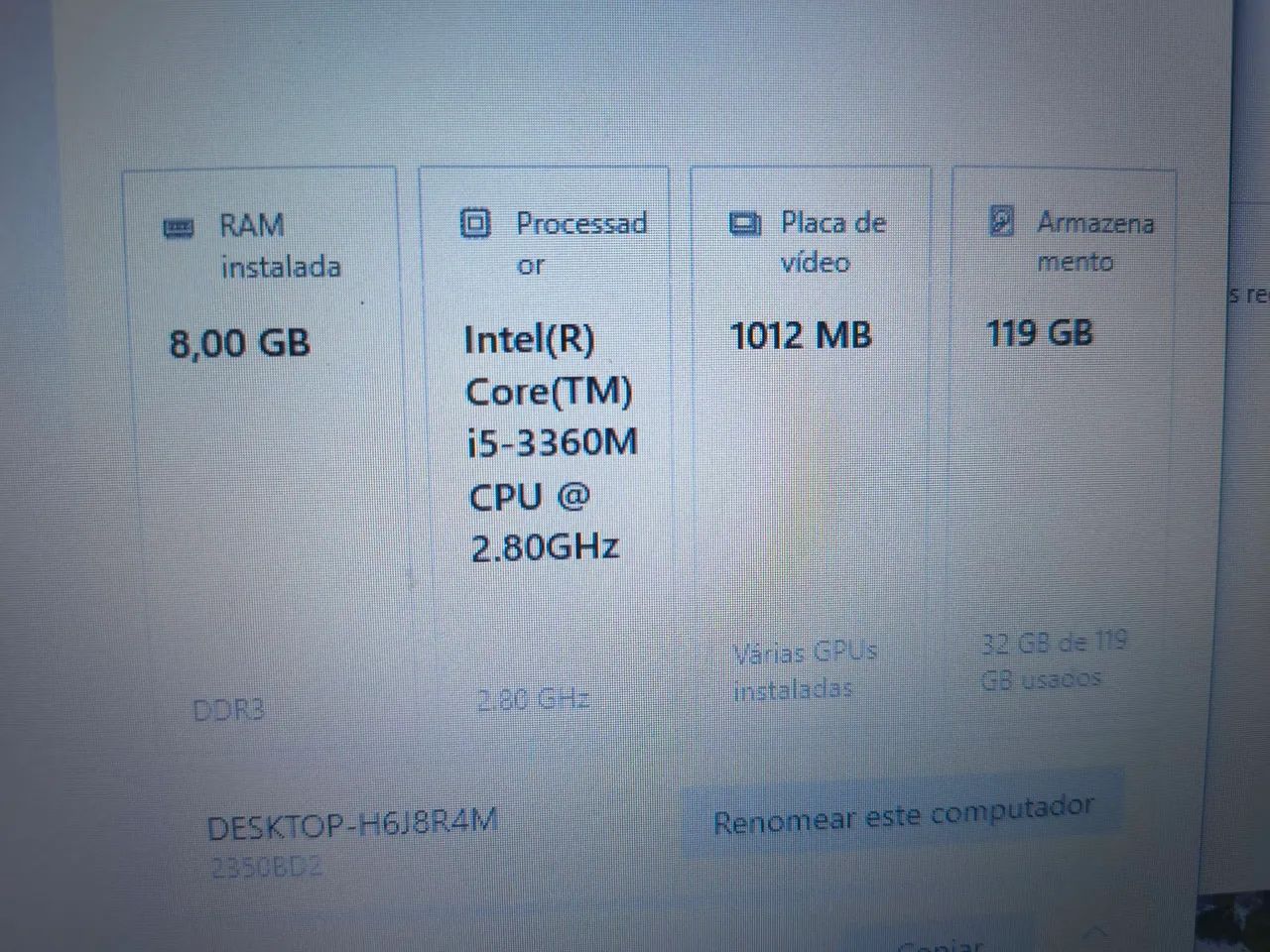 Notebook ThinkPad Core i5 8Gb Com SSD e Placa de Vídeo dedicada Nvidia - Foto 5