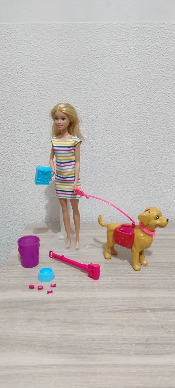 Boneca Barbie original+ Cachorro Barbie Similar - Foto 3
