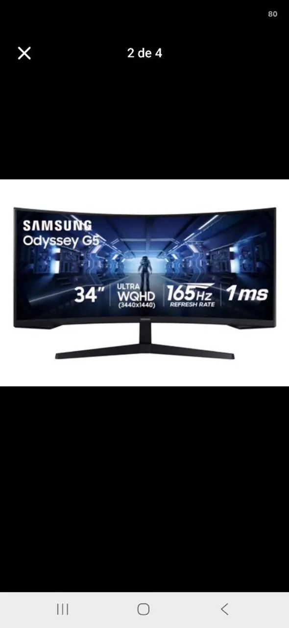 Monitor samsung odyssey g5 34 polegadas  - Foto 4
