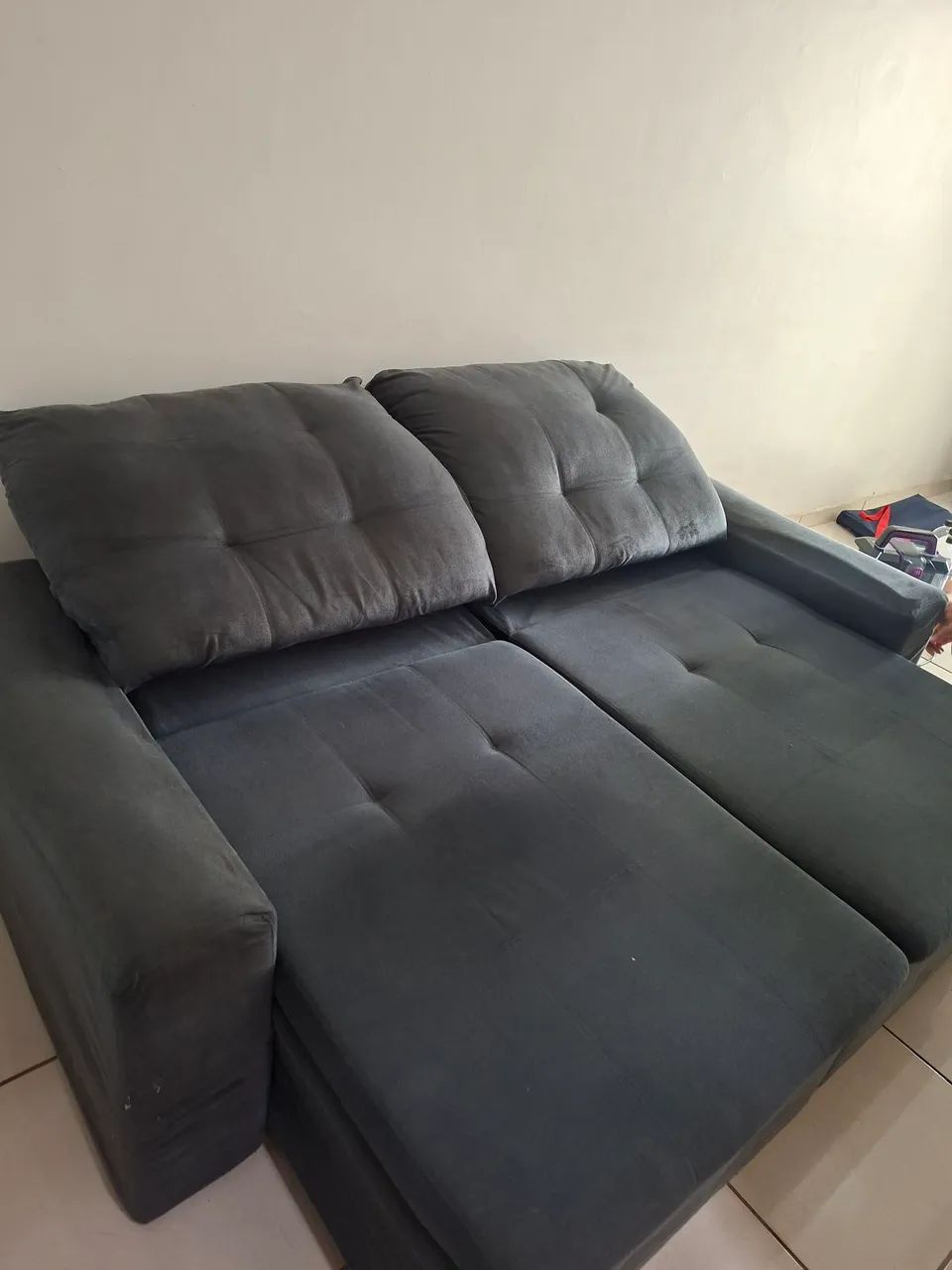 Limpeza de estofado com extratora profissional. - Foto 3