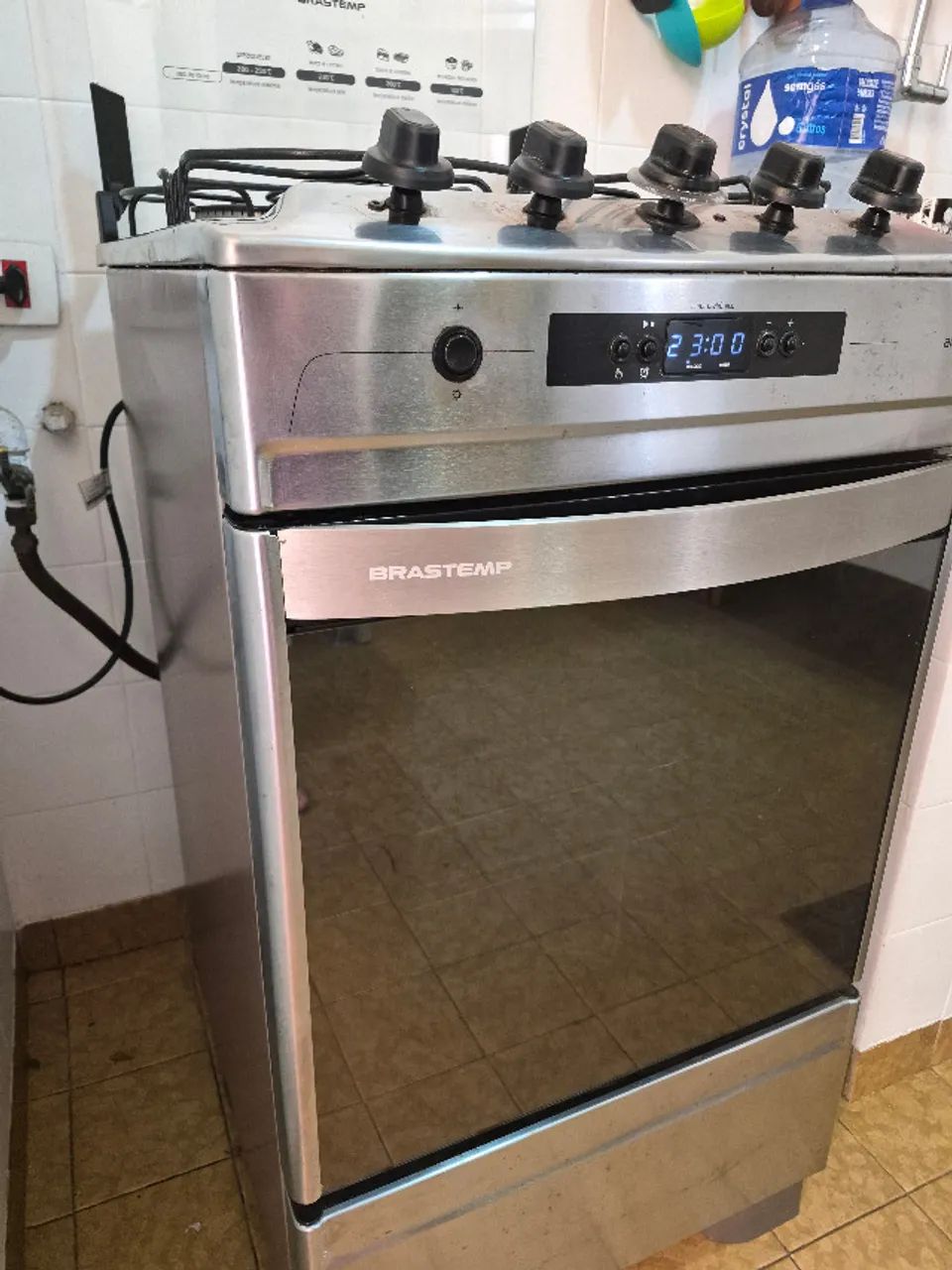 Fogão Brastem Ative 4 bocas com grill e timer - Foto 4