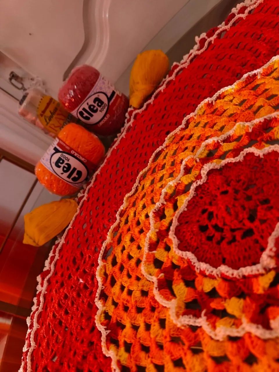 Vendo centro de mesa de crochet. - Foto 2