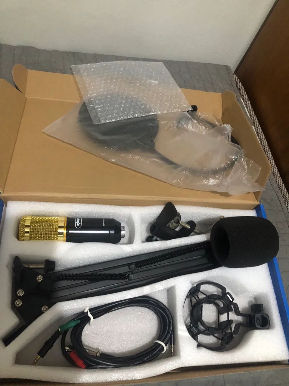 Kit Microfone Condensador semi novo - Foto 4