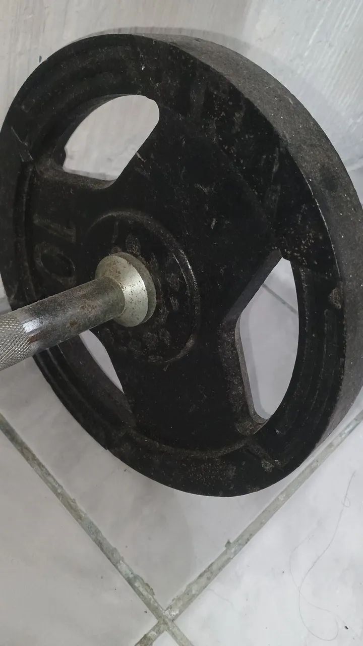 Conjunto de alteres e uma maromba - Foto 2