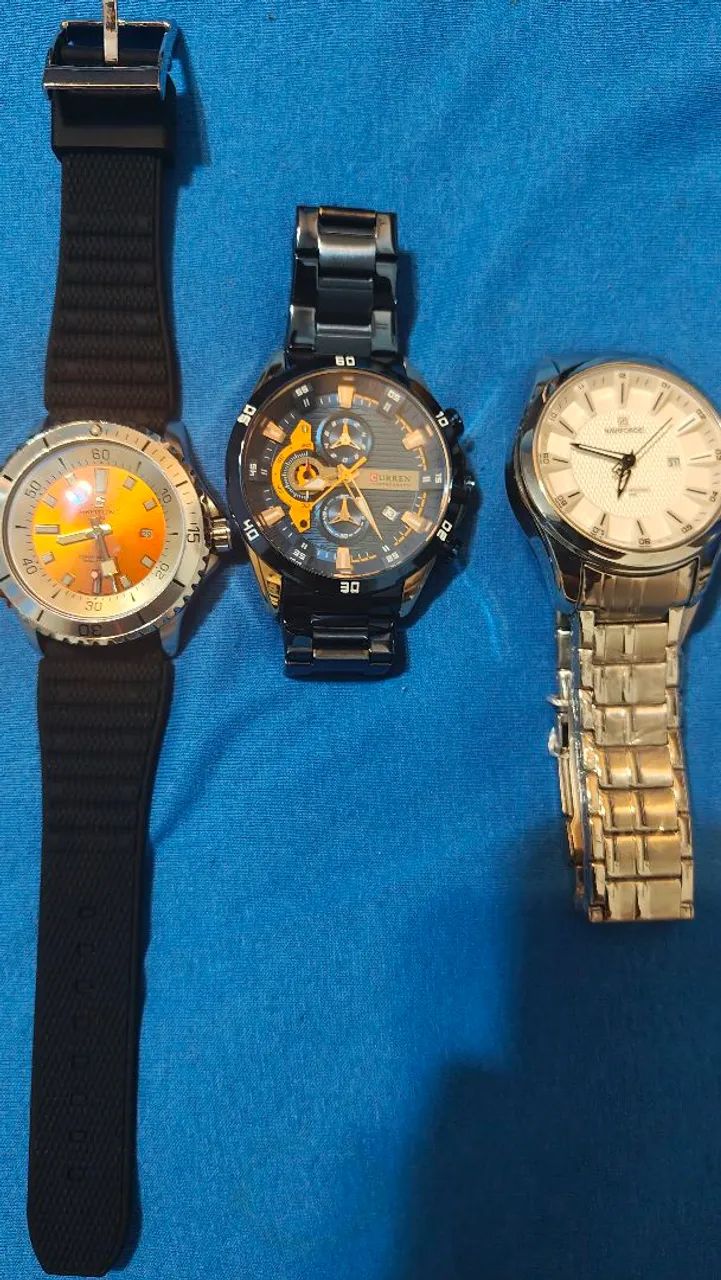 Vendo kit com 3 relógios. 