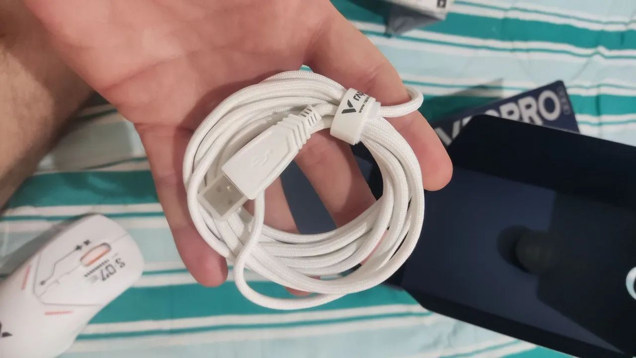 Mouse Gamer Rapoo VT9 Pro - Branco - Foto 4