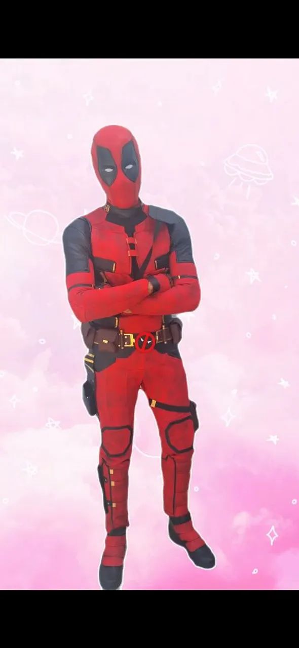 Traje Deadpool completo com acessórios  - Foto 3
