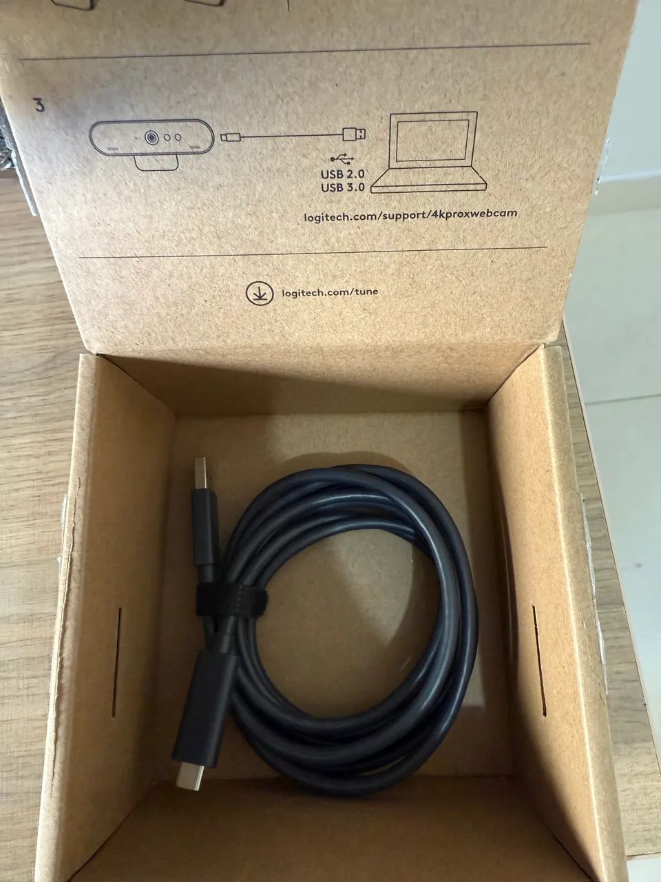 Webcam Logitech Brio 4K Pro- na caixa - Foto 3
