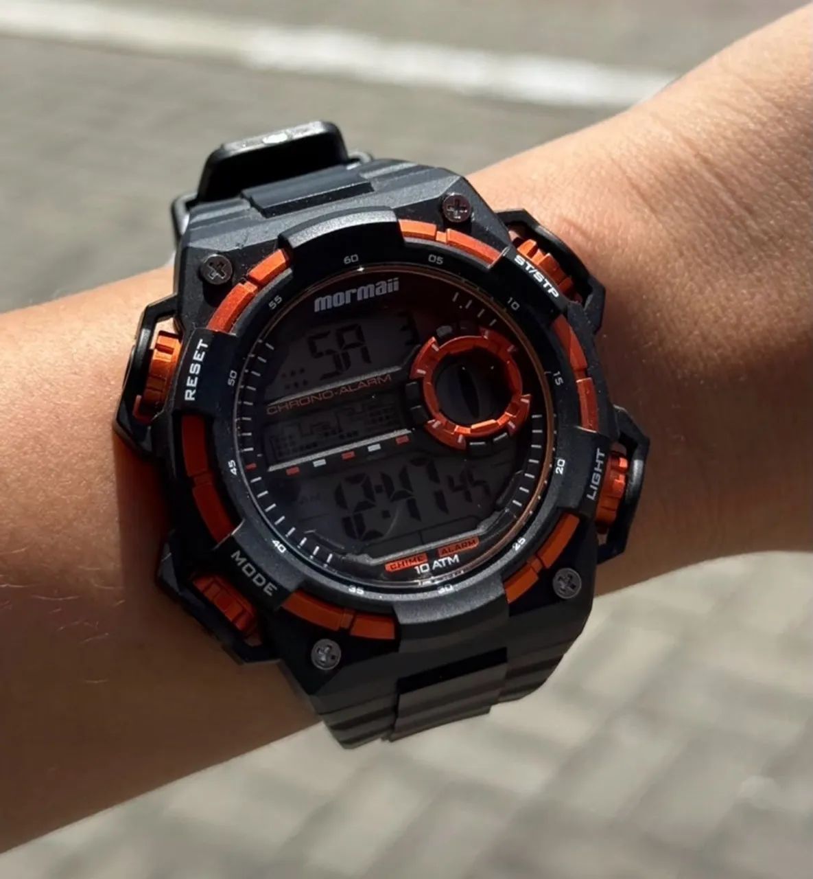 Relógio mormaii estilo gshock original zero sem uso - Foto 4