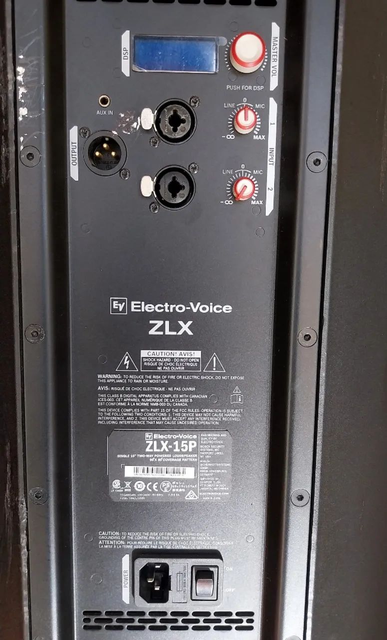 Caixa de Som Ativa EV ZLX 15P - Foto 4