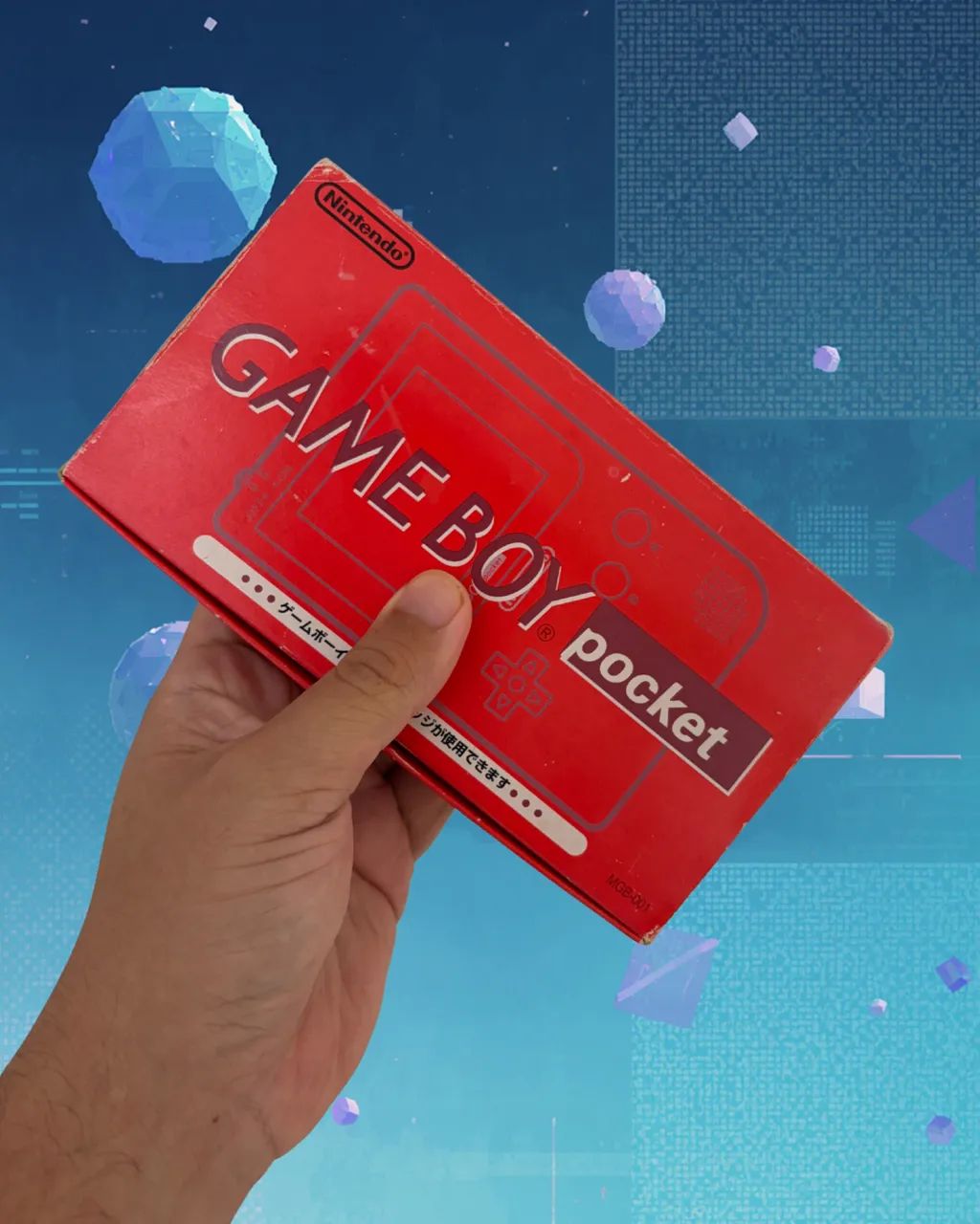 空箱、取説のみ GAME BOY pocket スケルトン MGB-S-SA Game Boy Pocket Vermelho Original Nintendo Completo na Caixa +