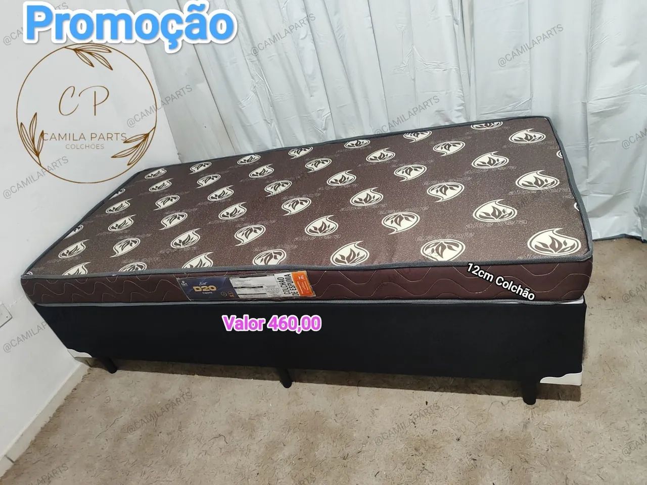 Cama Box Solteiro com Colchão NOVO ENTREGO  - Foto 4