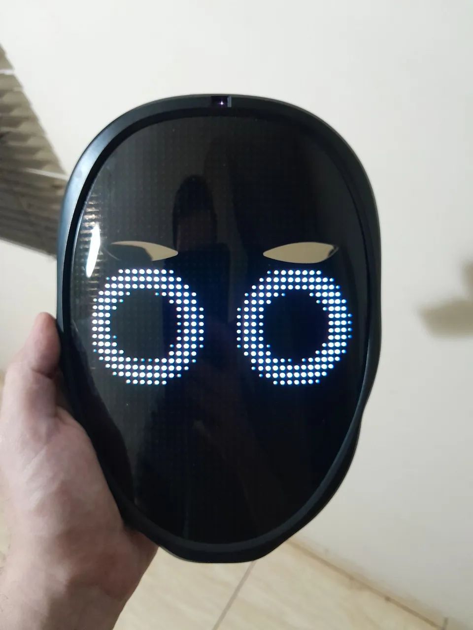 Máscara LED halloween com animações - Ótimo estado